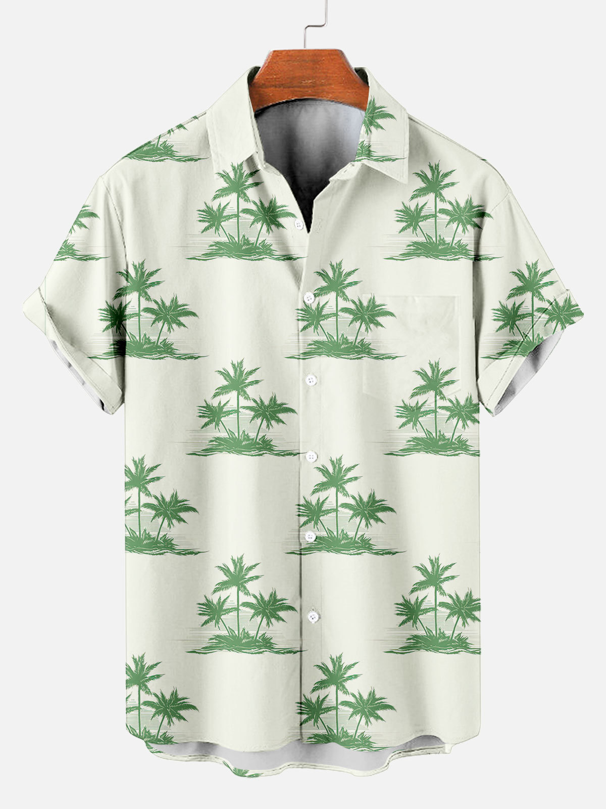 Men's Short Refreshing elegant hawaii Sleeve Shirt