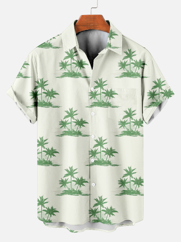 Men's Short Refreshing elegant hawaii Sleeve Shirt