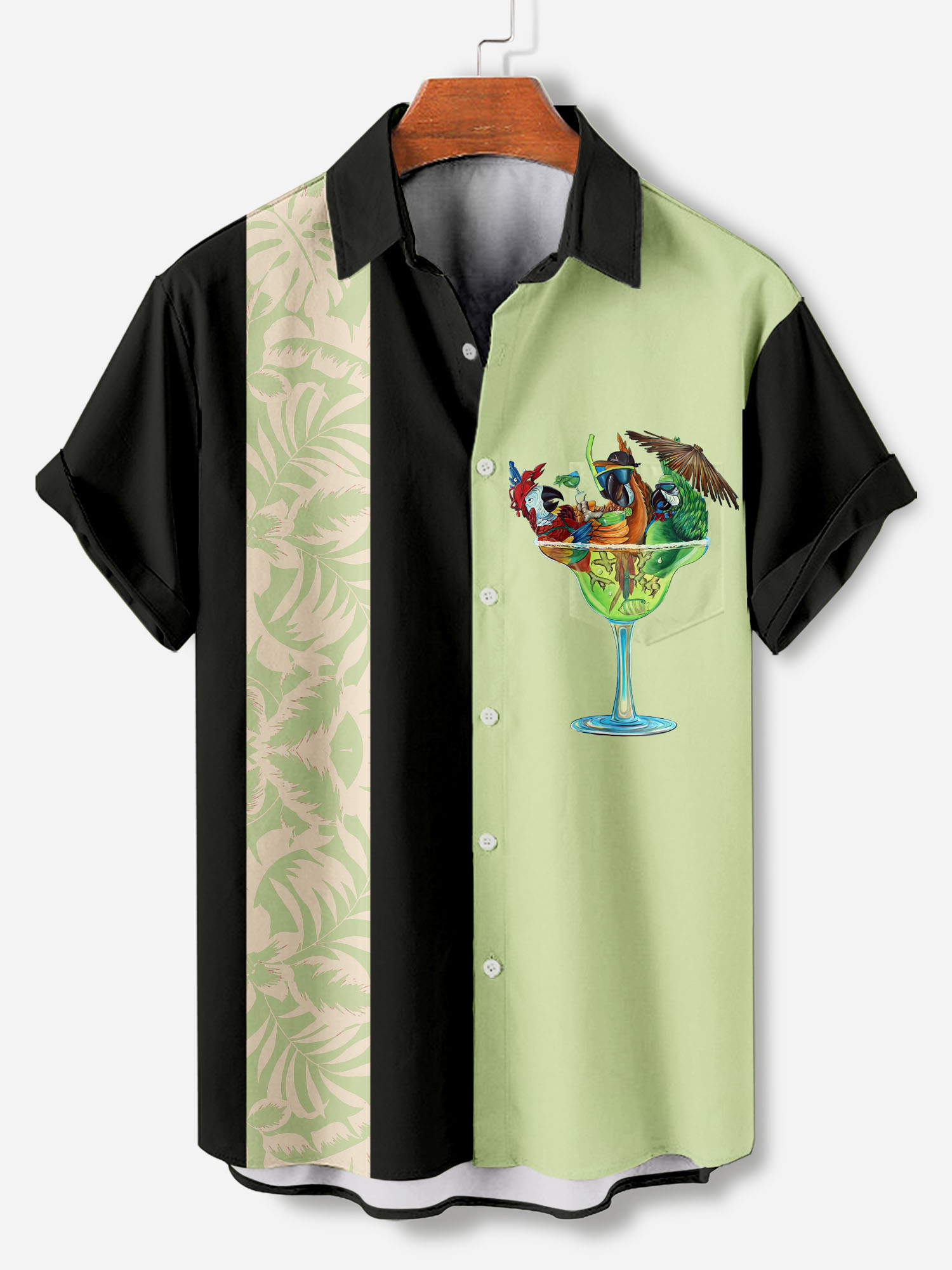 Men's Short Refreshing elegant hawaii Sleeve Shirt