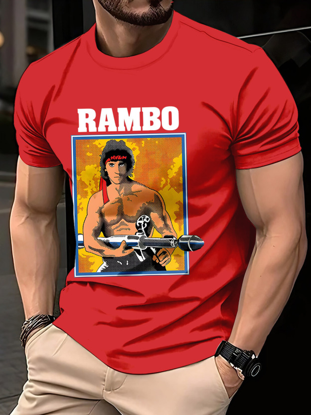 [Copy]Gun Clothes Men's Digital Printed Round Neck Short Sleeve T-shirt