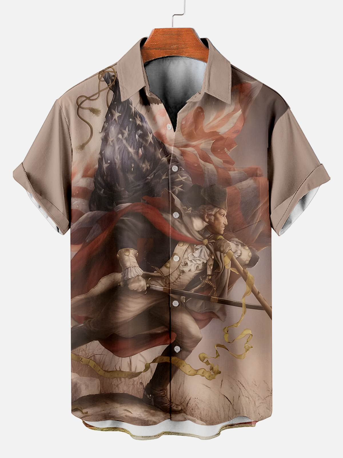 Men's Retro Graphic Short Sleeve Shirt