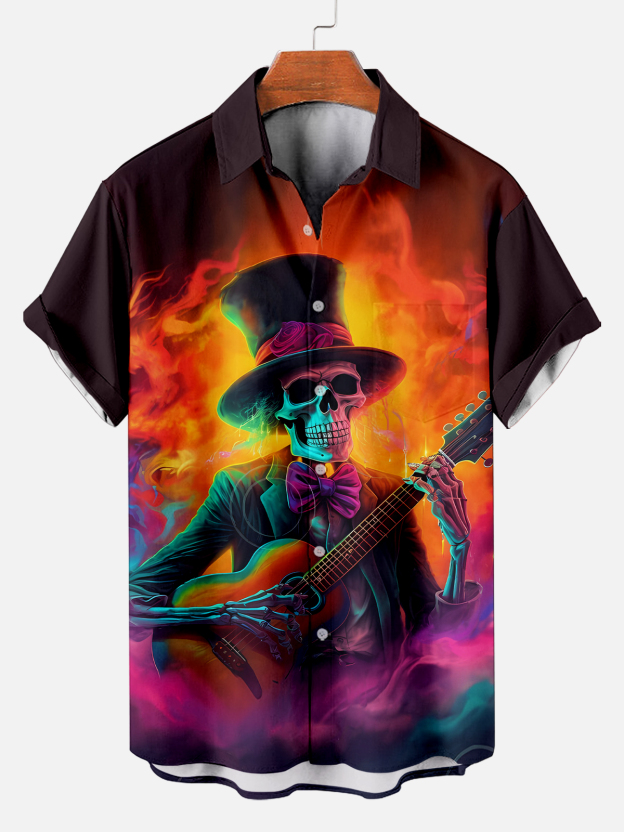 Men's Day of the Dead Graphic Short Sleeve Shirt