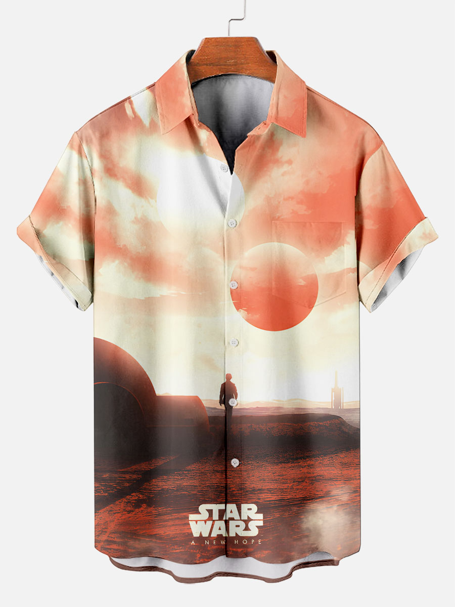 Men's Classic Movie Graphic Short Sleeve Shirt