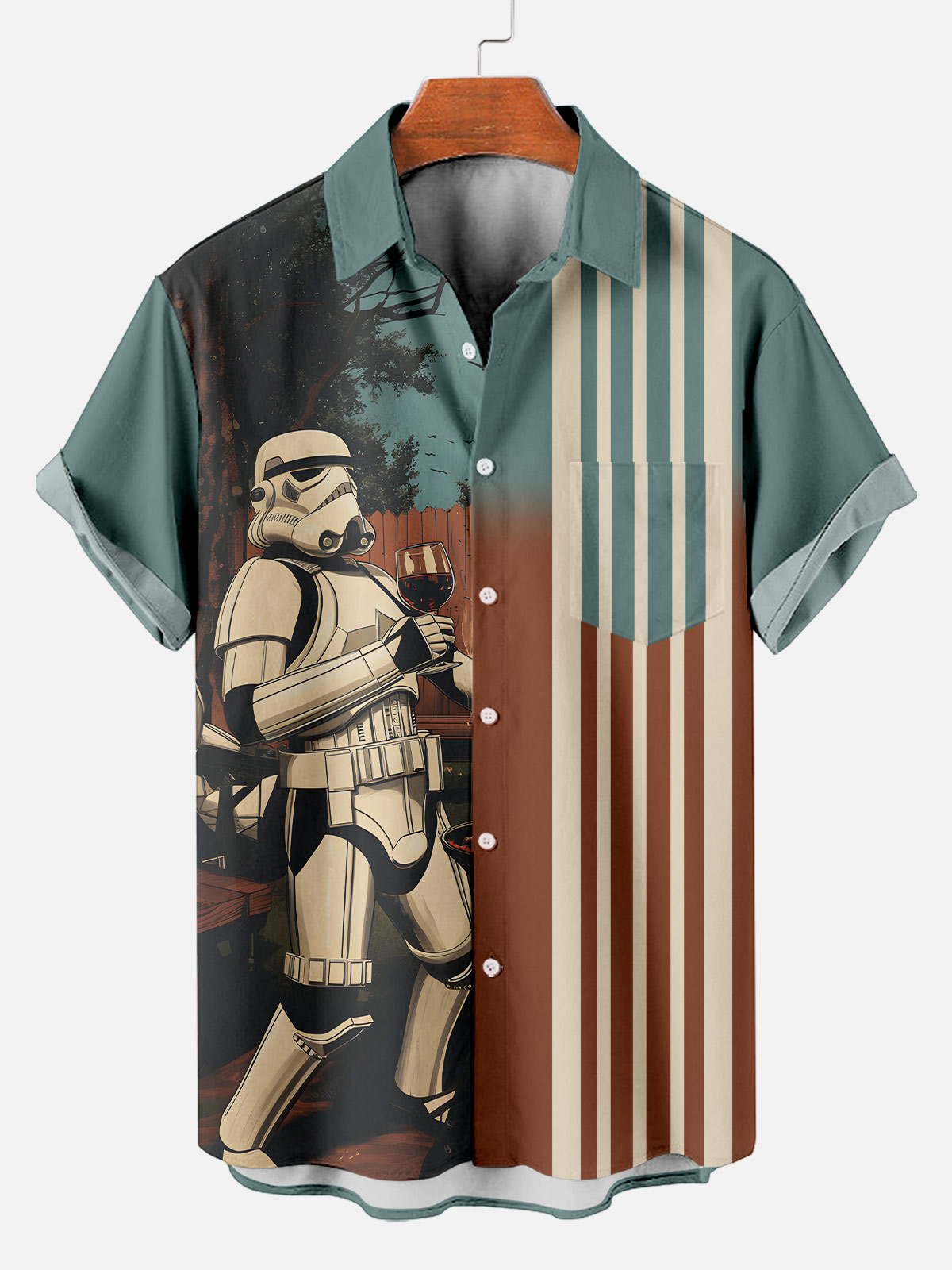 Men's Classic Movie Graphic Short Sleeve Shirt