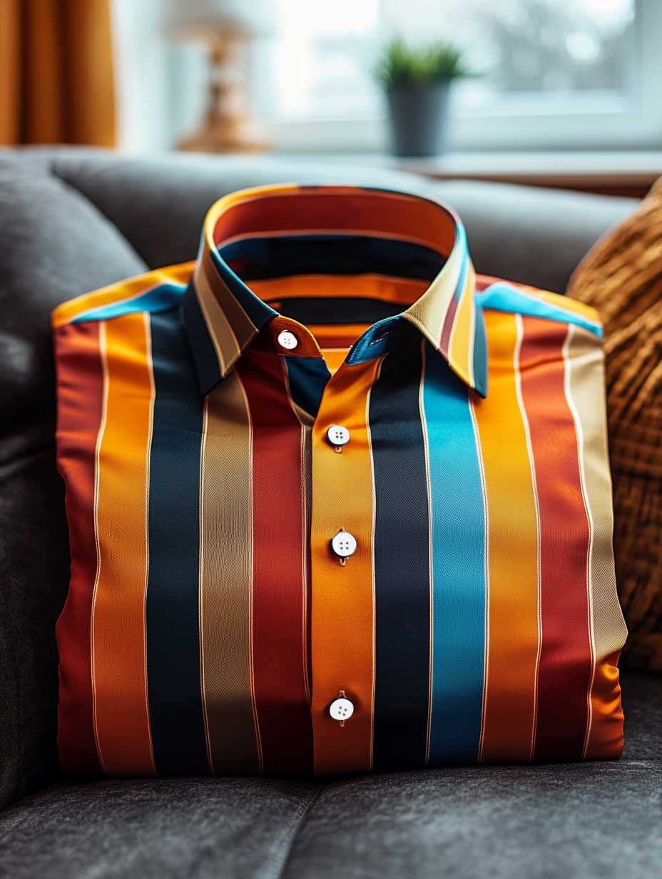 Men's Business Casual Button-Down Shirt