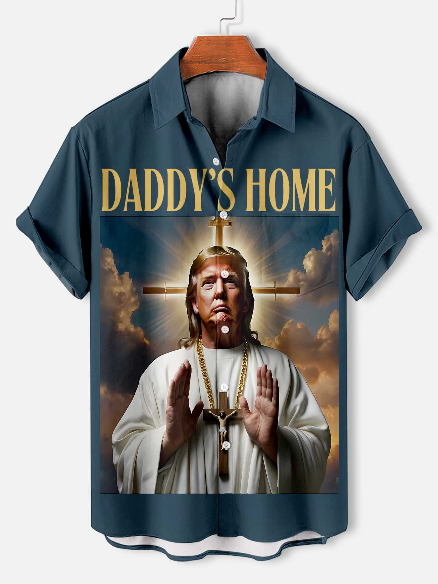 Men's Patriotic Short Sleeve Shirt