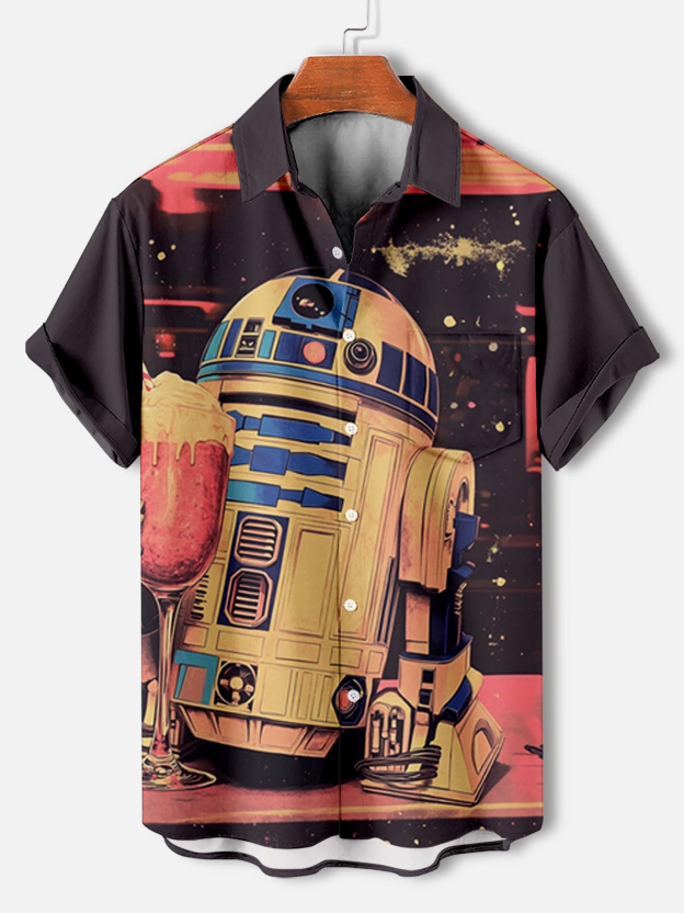 Men's Classic Movie Graphic Short Sleeve Shirt