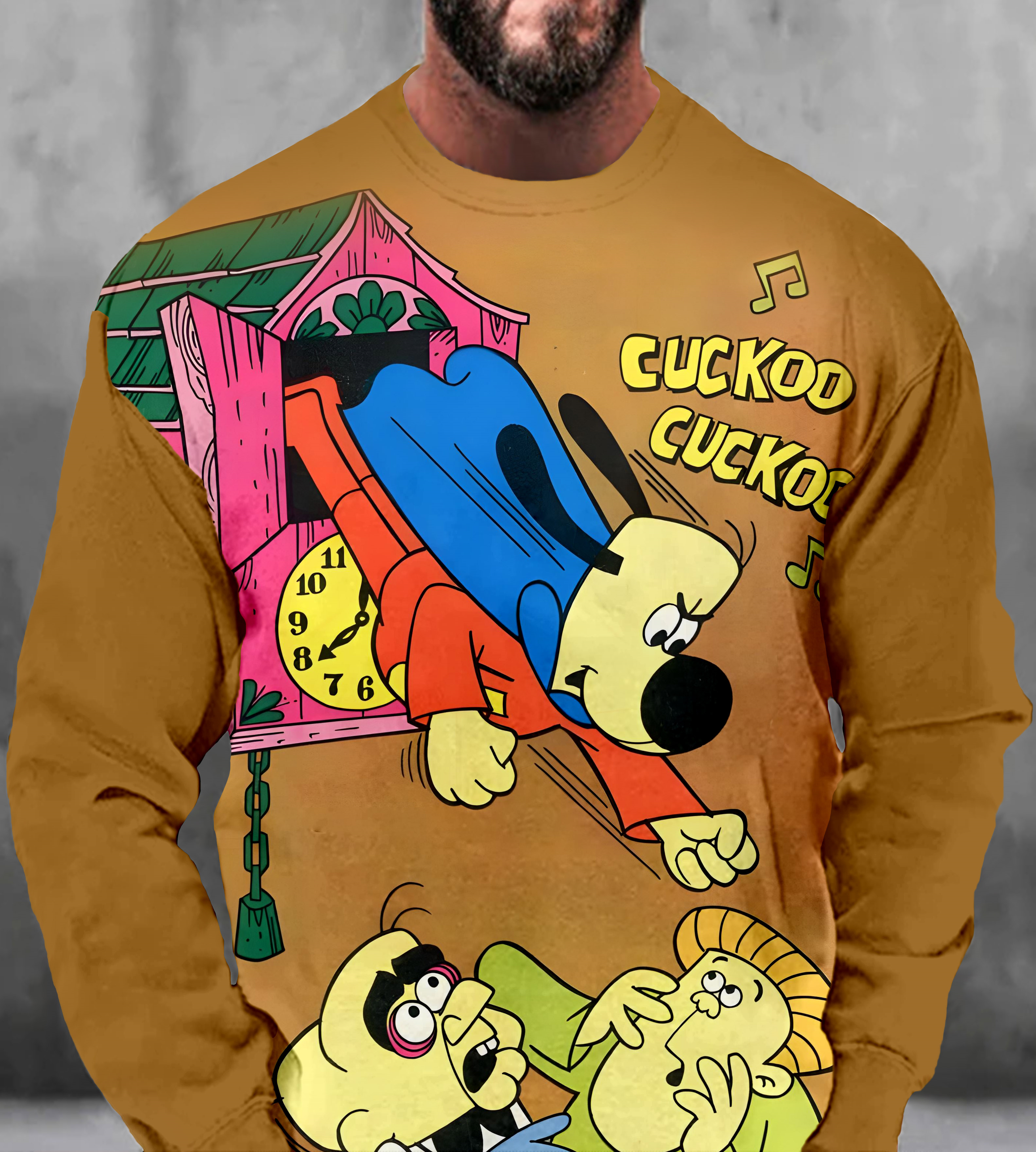 Men's Casual Classic Movie Graphic Long Sleeve Sweater