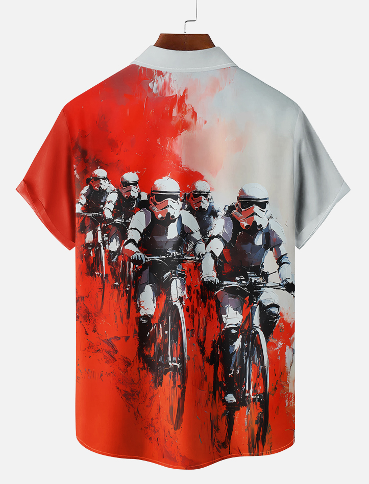 Men's Classic Movie Graphic Short Sleeve Shirt