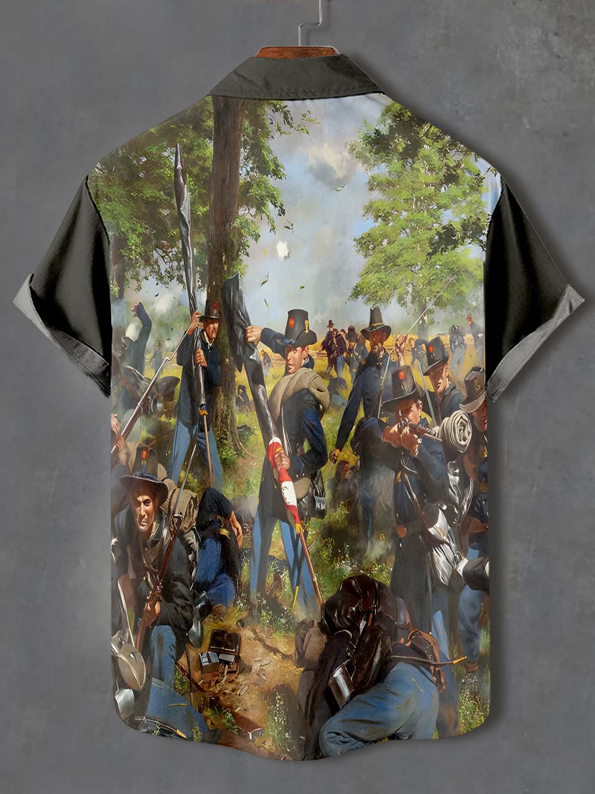 Men's Retro Graphic Short Sleeve Shirt