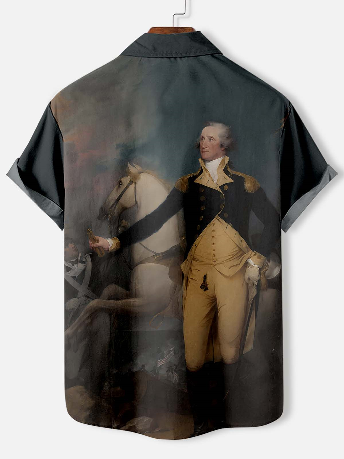 Men's American Revolutionary War Illustration short sleeve shirt