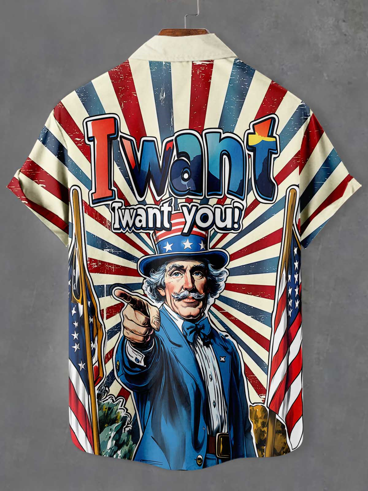 Men's Fun Cartoon Graphic Short Sleeve Shirt