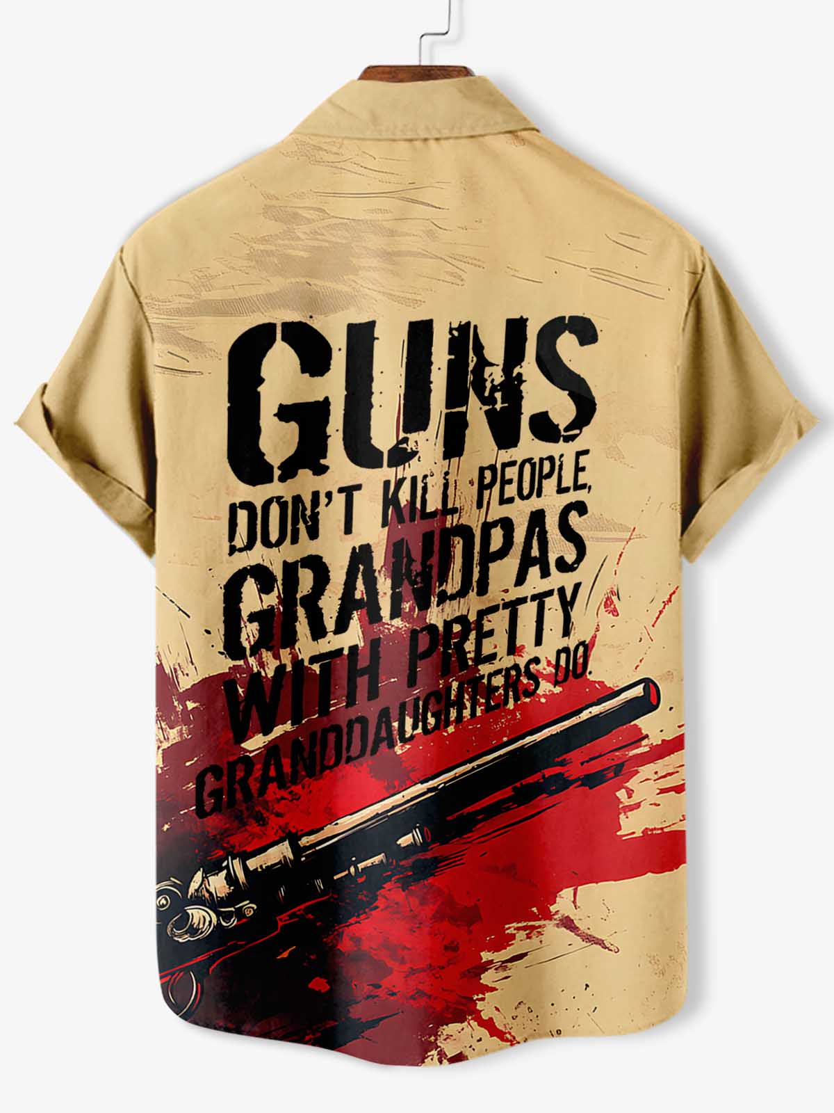 Men's Slogan Short Sleeve Shirt