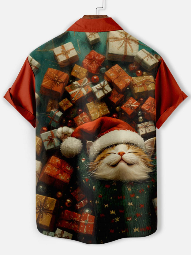 Men's Fun Cartoon Graphic Short Sleeve Shirt