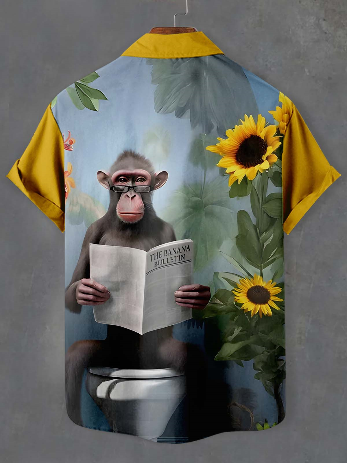 Men's Fun Animal Graphic Short Sleeve Shirt