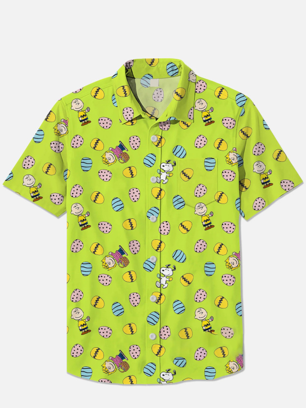 Men's Short Refreshing elegant hawaii Sleeve Shirt