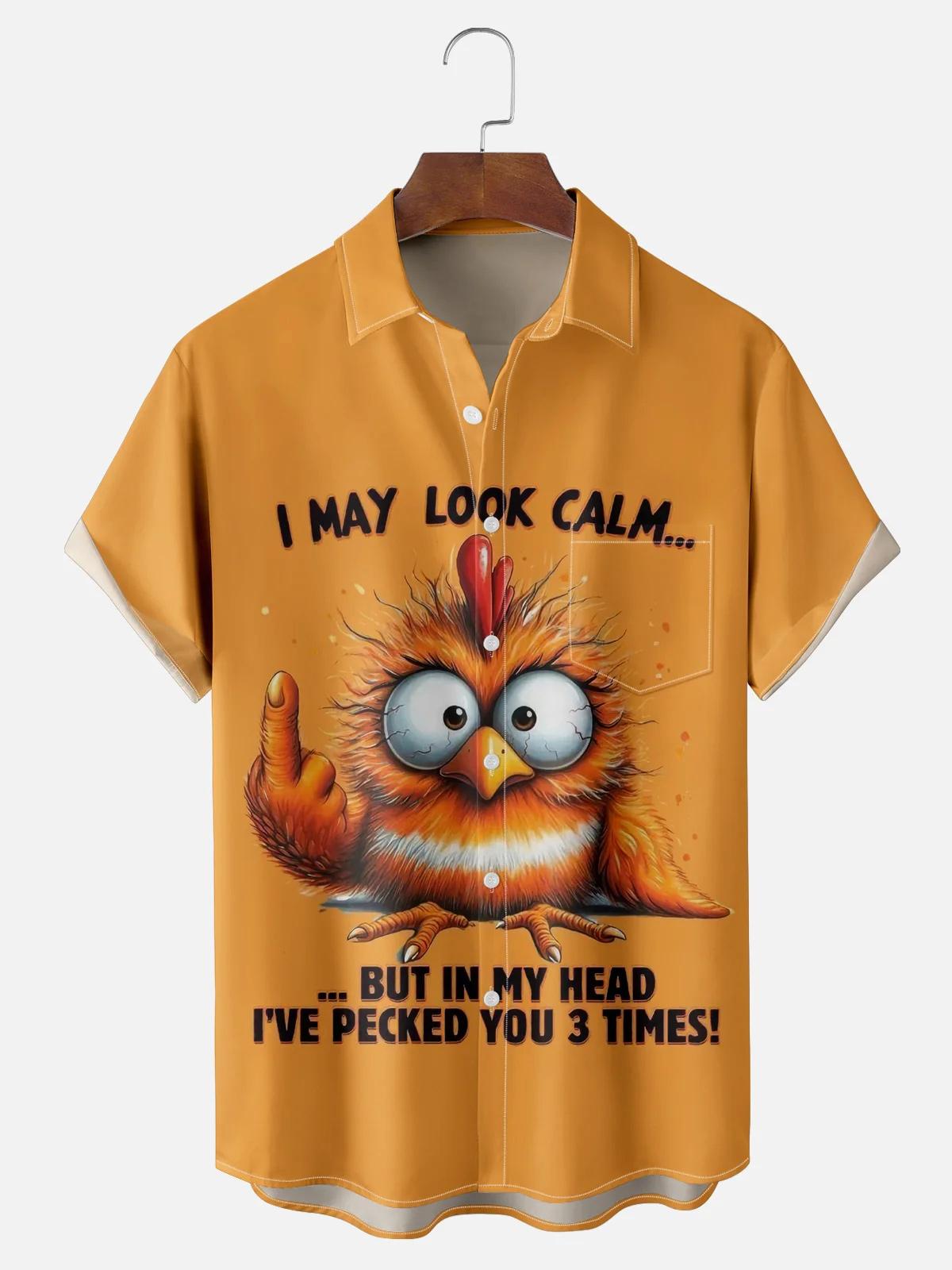 [Copy]Men's Classic Movie Godfather Animal Fun Graphic Short Sleeve Shirt