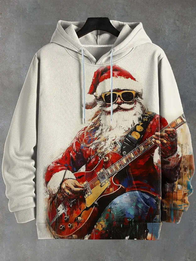 Men's Christmas Funny Art Print Casual Sweatshirt