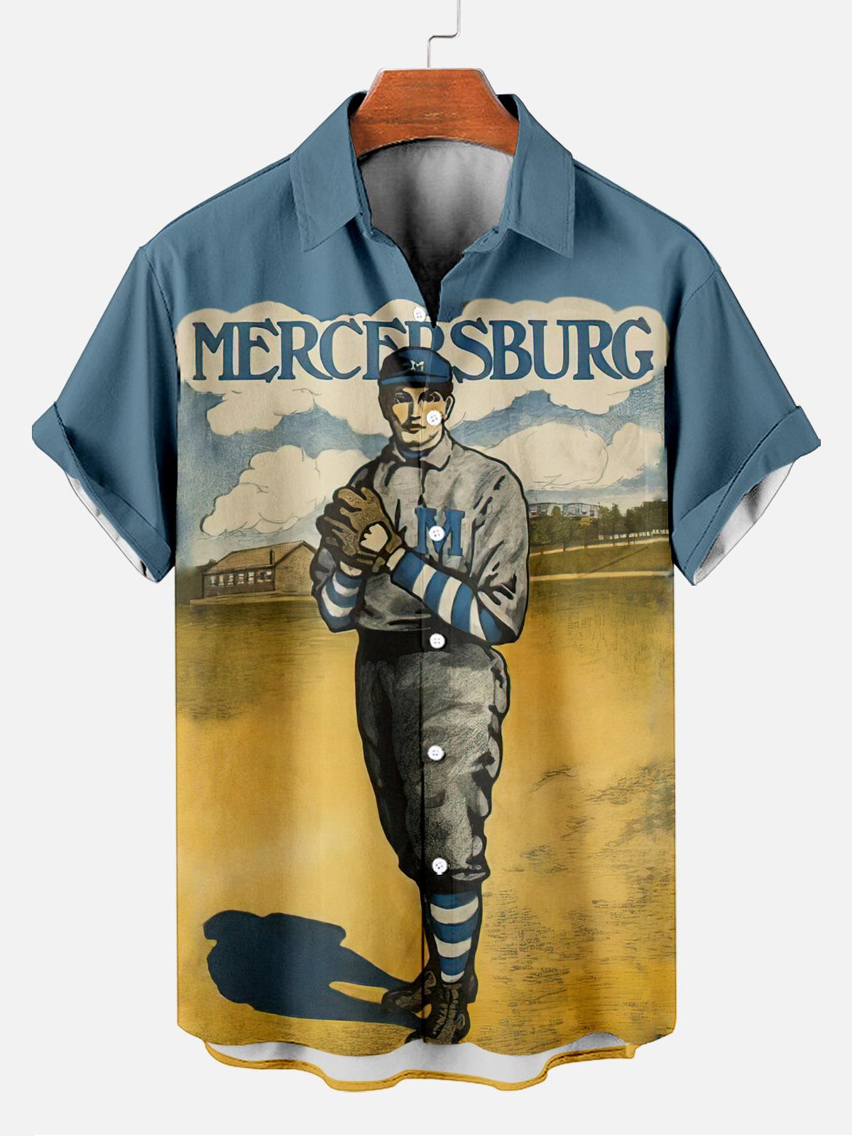 Vintage Magazine pattern short sleeved shirt