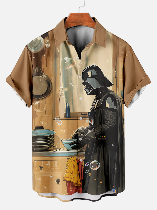 Men's Classic Movie Graphic Short Sleeve Shirt