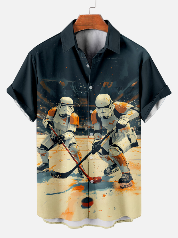 Men's Classic Movie Graphic Short Sleeve Shirt