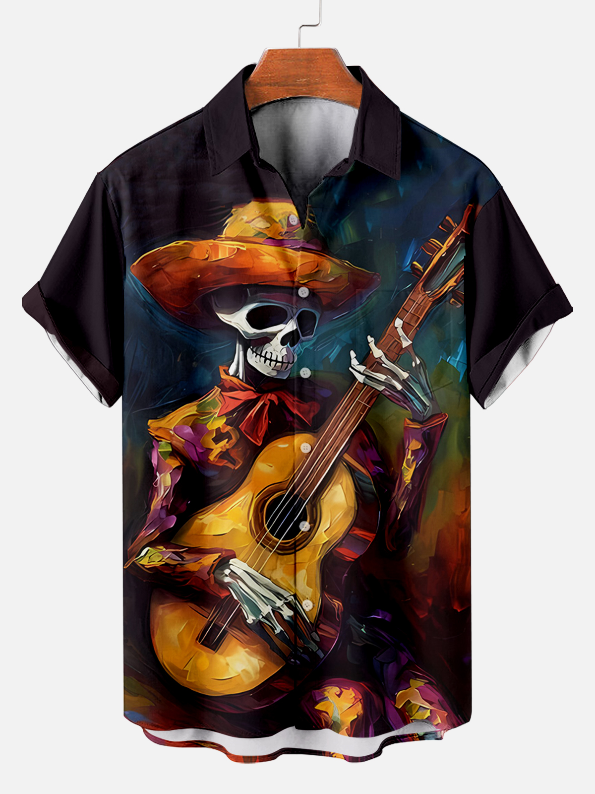 Men's Day of the Dead Graphic Short Sleeve Shirt