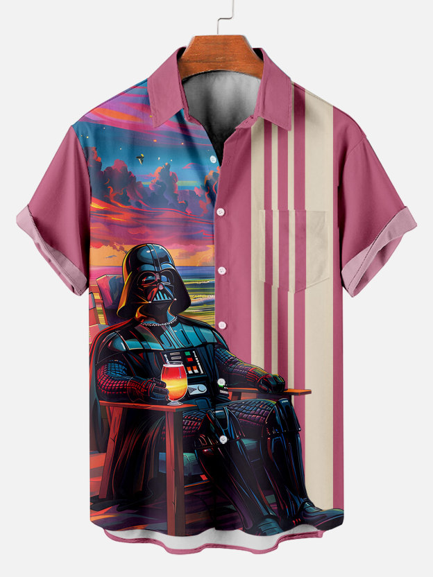 Men's Classic Movie Graphic Short Sleeve Shirt