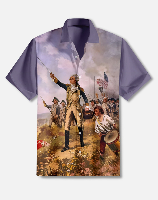 Men's illustration short sleeve shirt