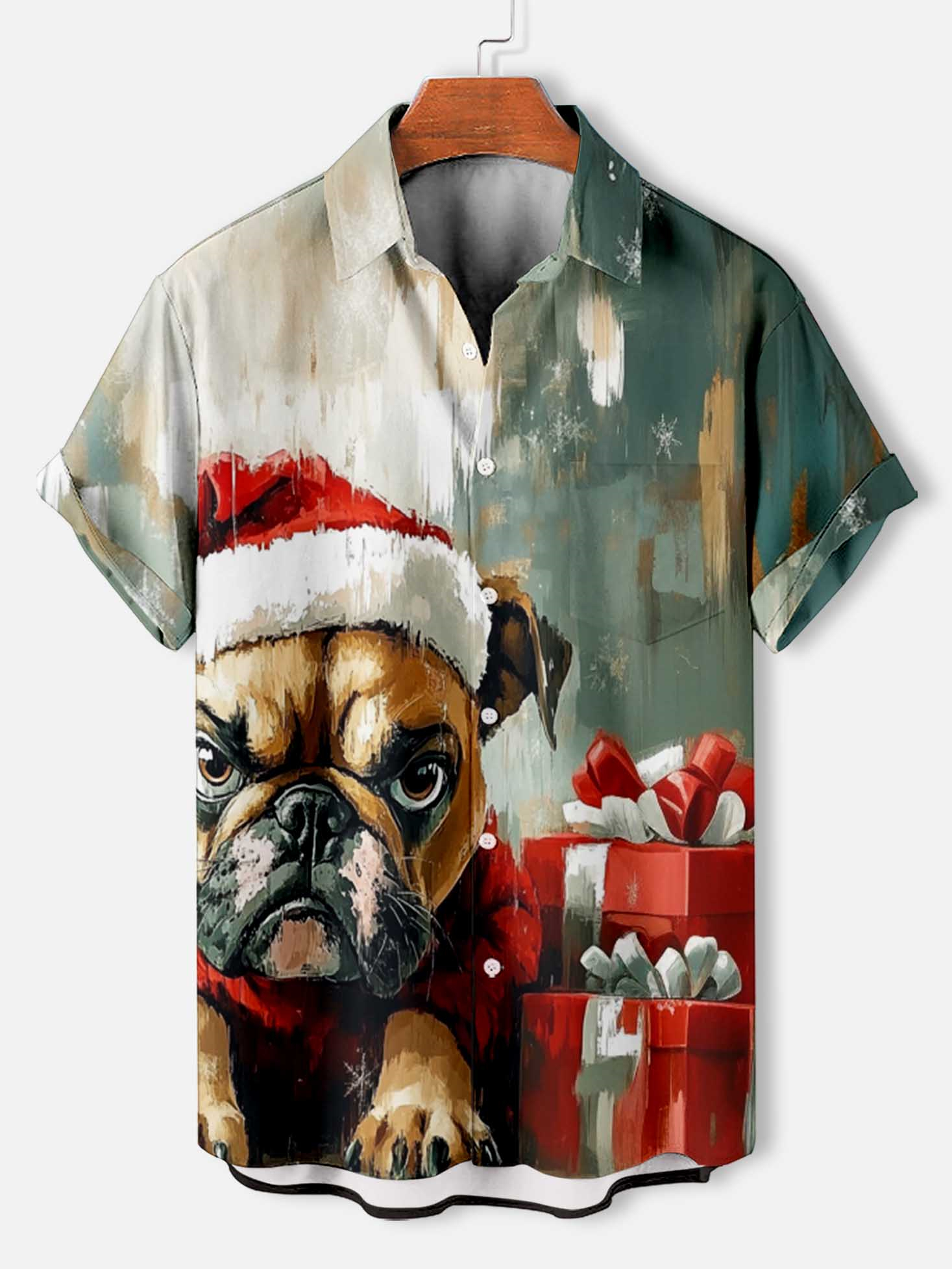 Men's Fun Animal Graphic Short Sleeve Shirt