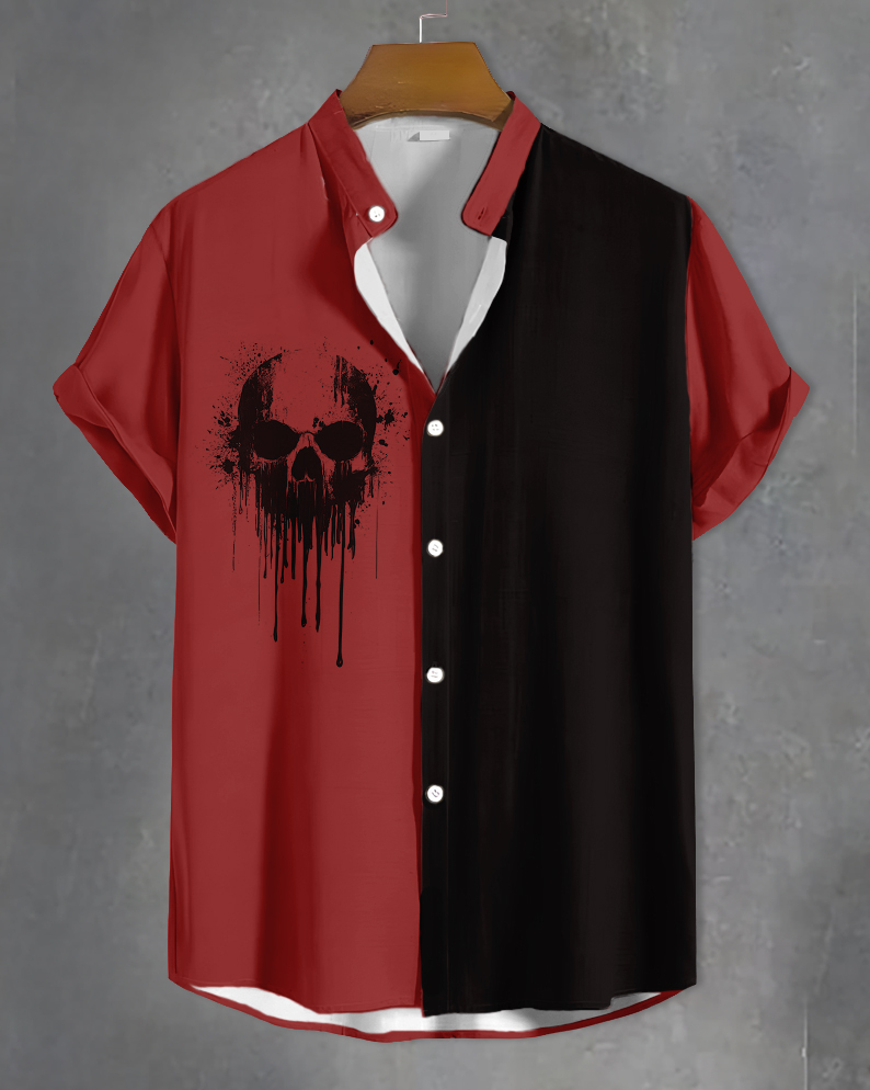 Men's Skull Graphic Short Sleeve Shirt