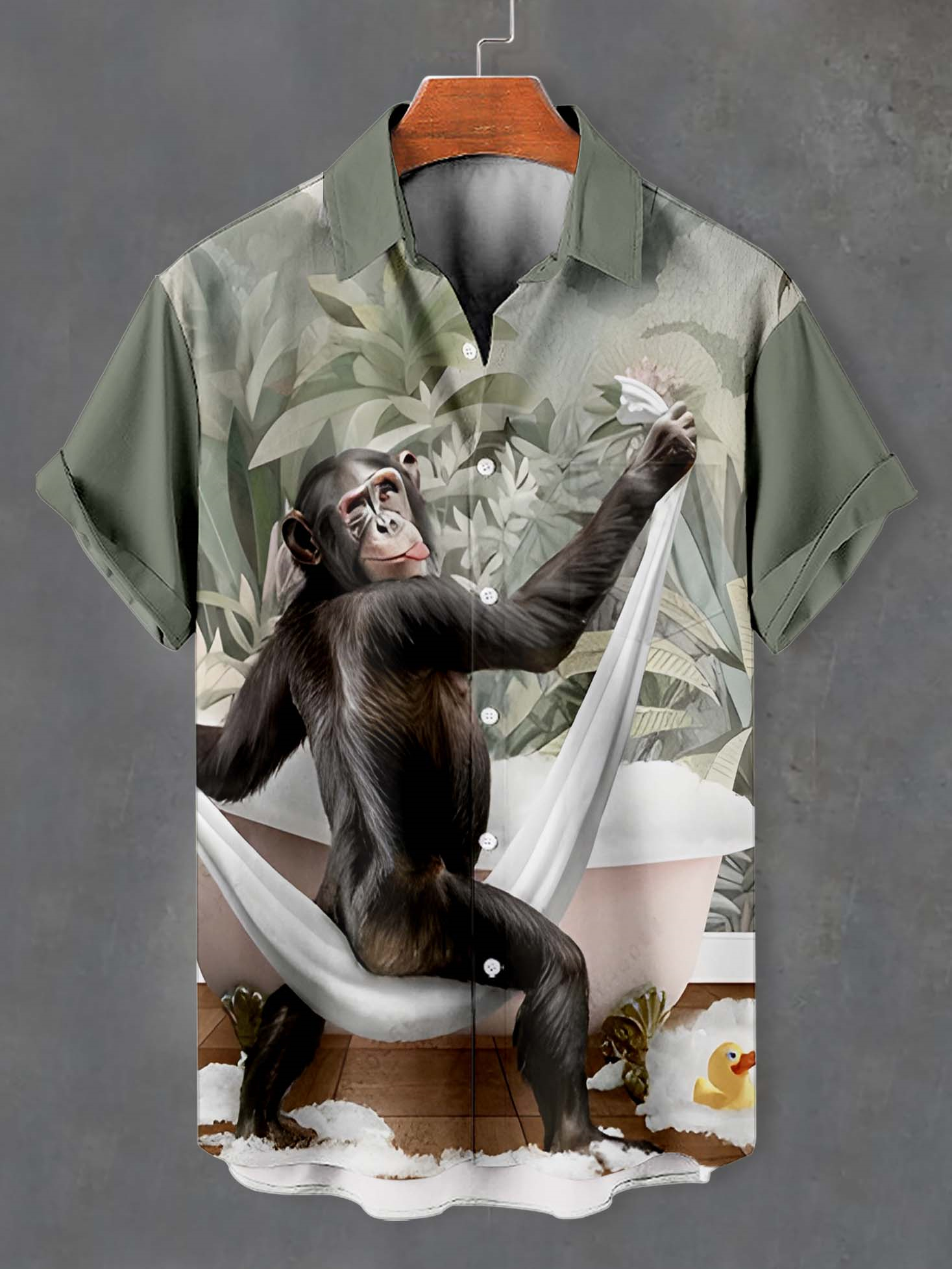 Men's Fun Animal Graphic Short Sleeve Shirt