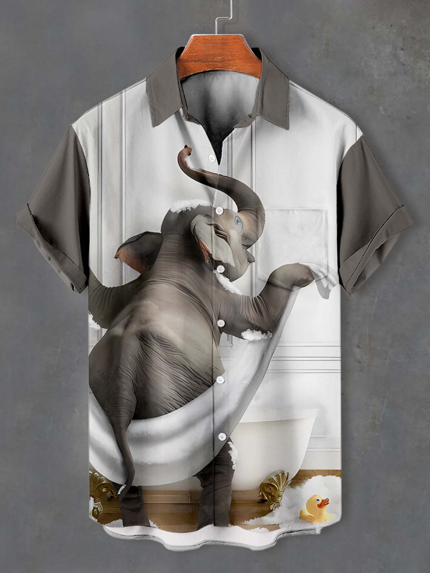 Men's Fun Animal Graphic Short Sleeve Shirt