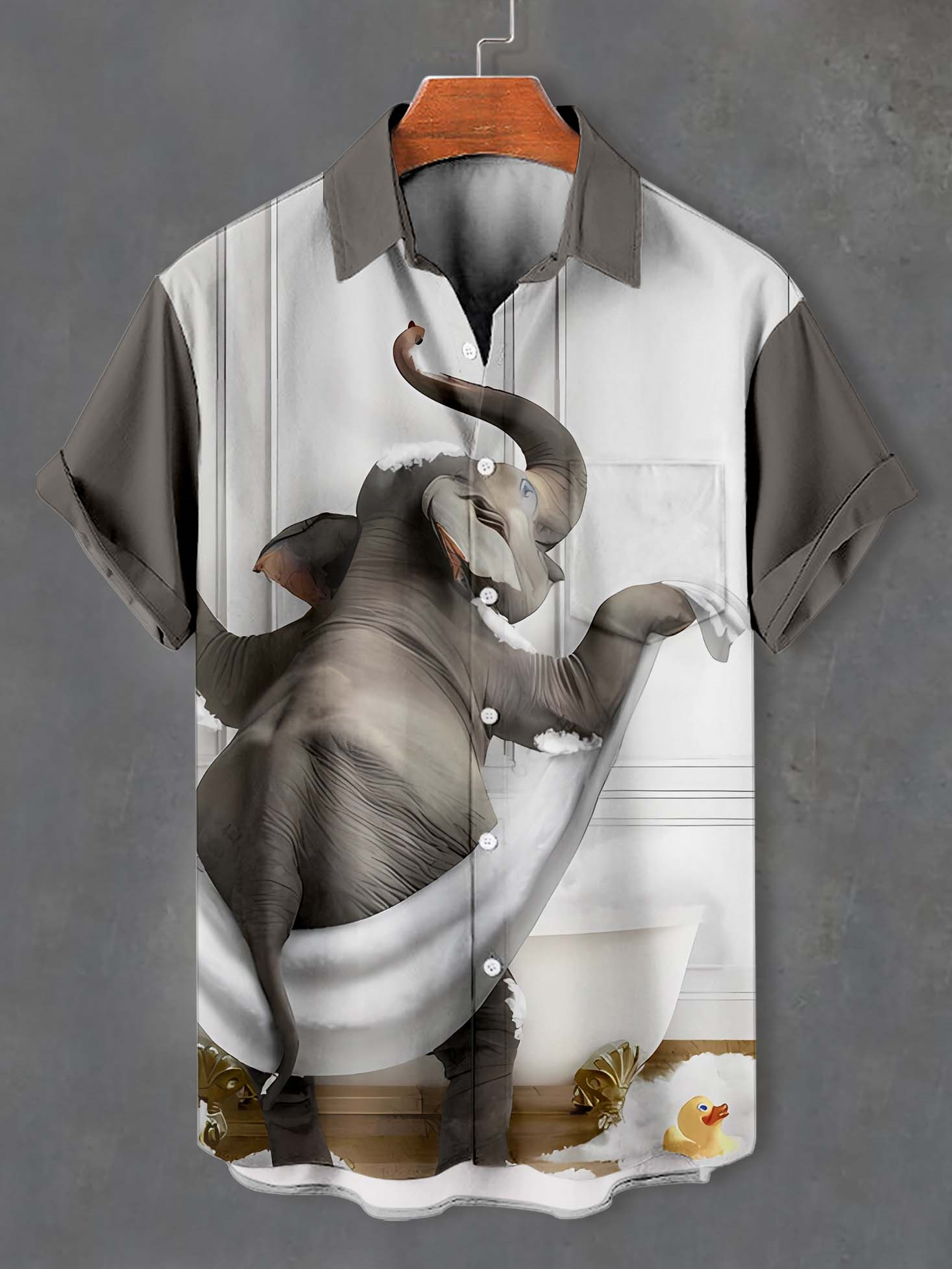 Men's Fun Animal Graphic Short Sleeve Shirt