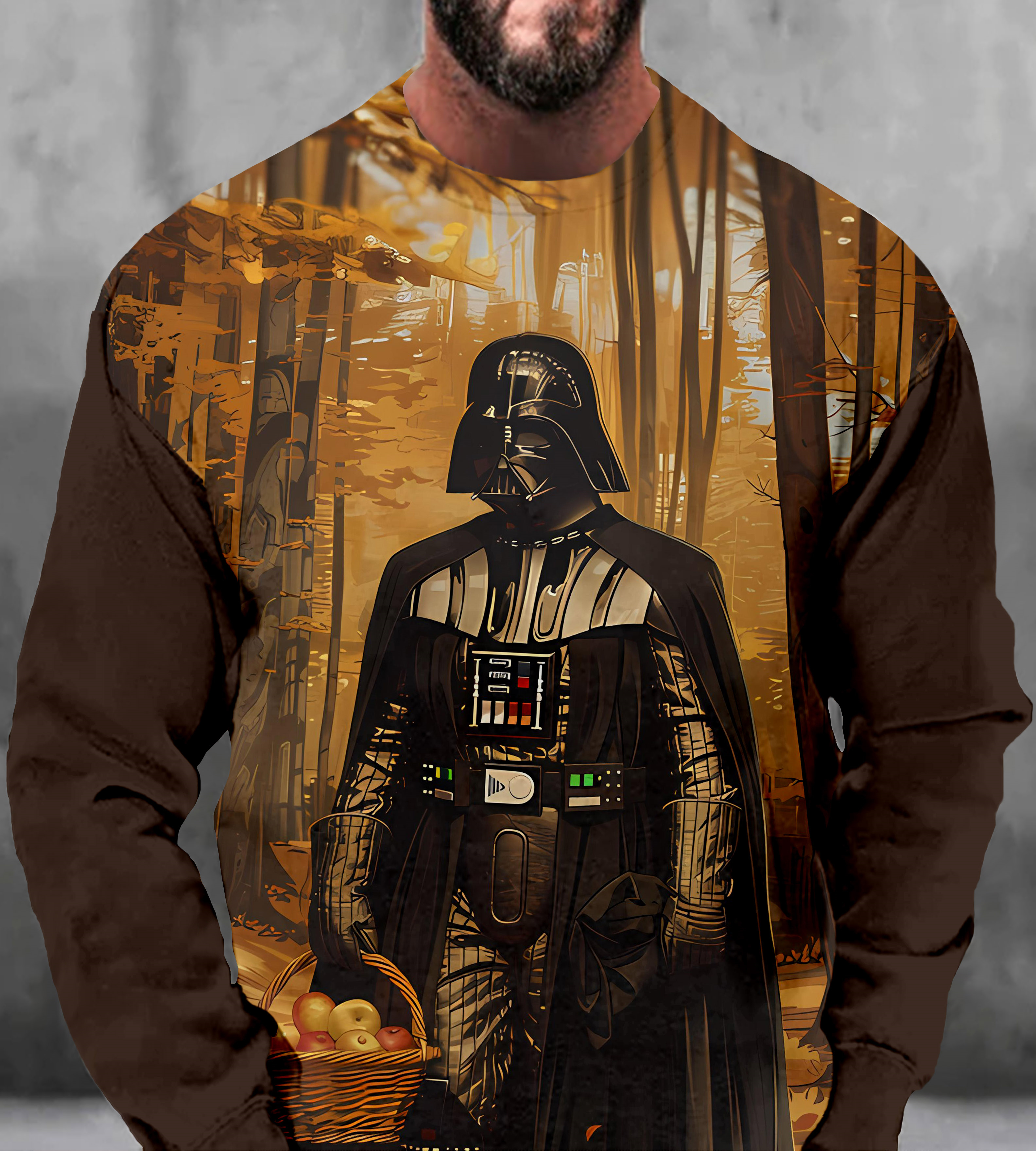 Men's Casual Classic Movie Graphic Long Sleeve Sweater