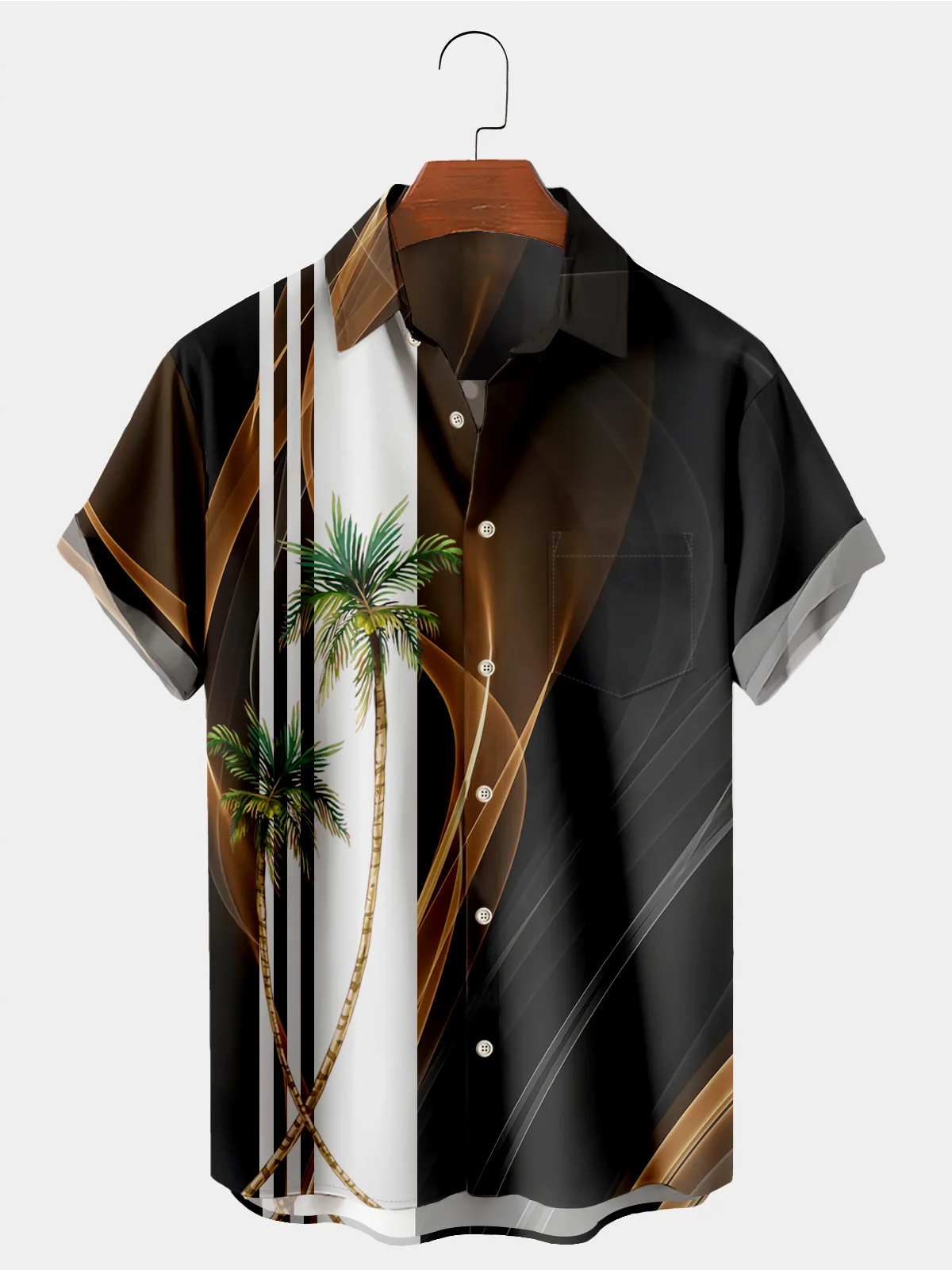 Men's Casual Pocket Short Sleeve Shirt