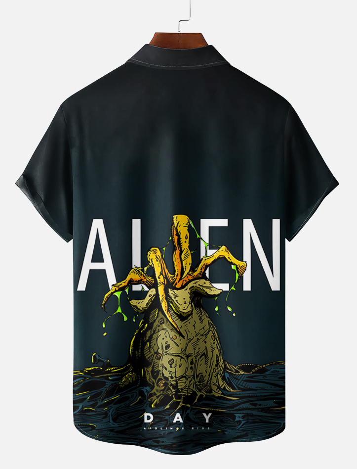 Men's Classic Movie Graphic Short Sleeve Shirt