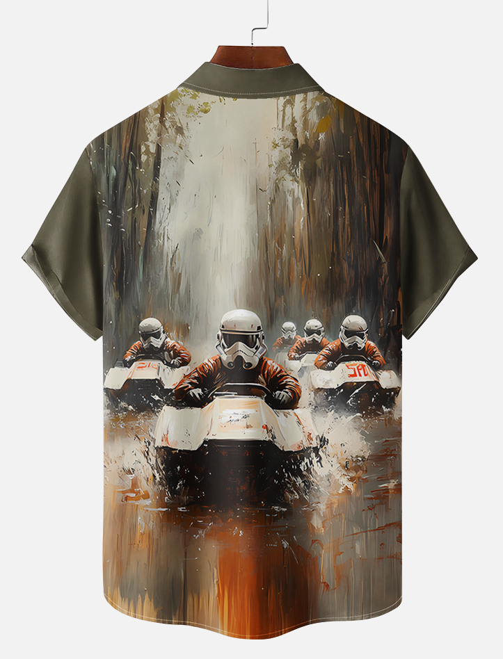 Men's Classic Movie Graphic Short Sleeve Shirt