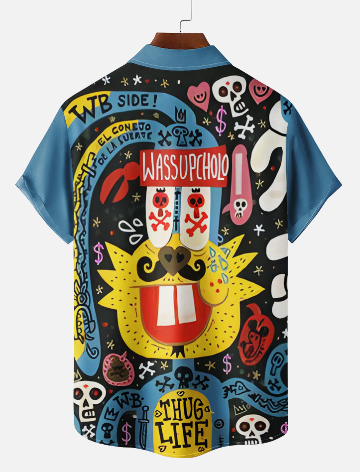 Men's Fun Illustrated Short Sleeve Shirt