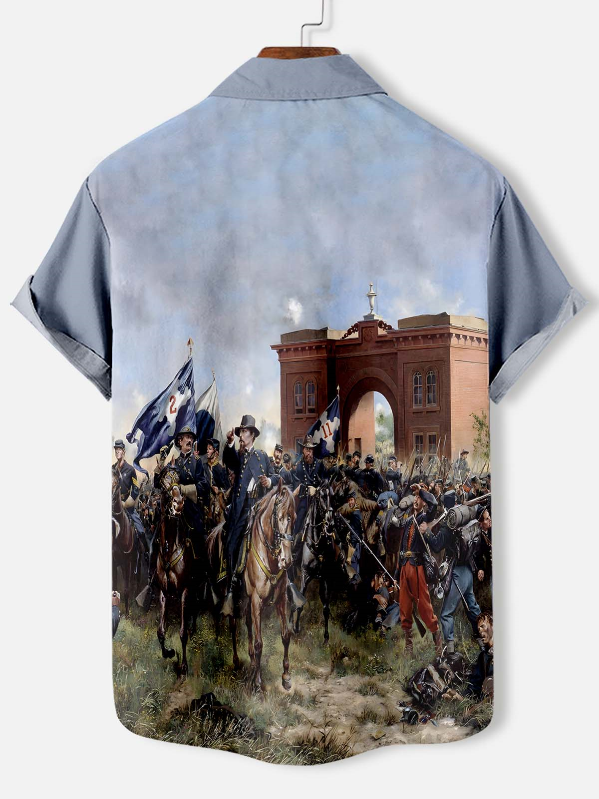 Men's Retro Graphic Short Sleeve Shirt