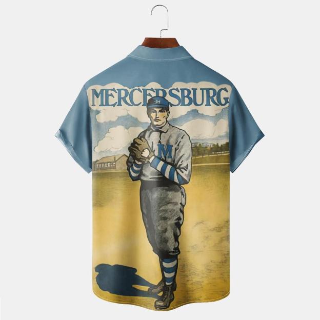 Vintage Magazine pattern short sleeved shirt