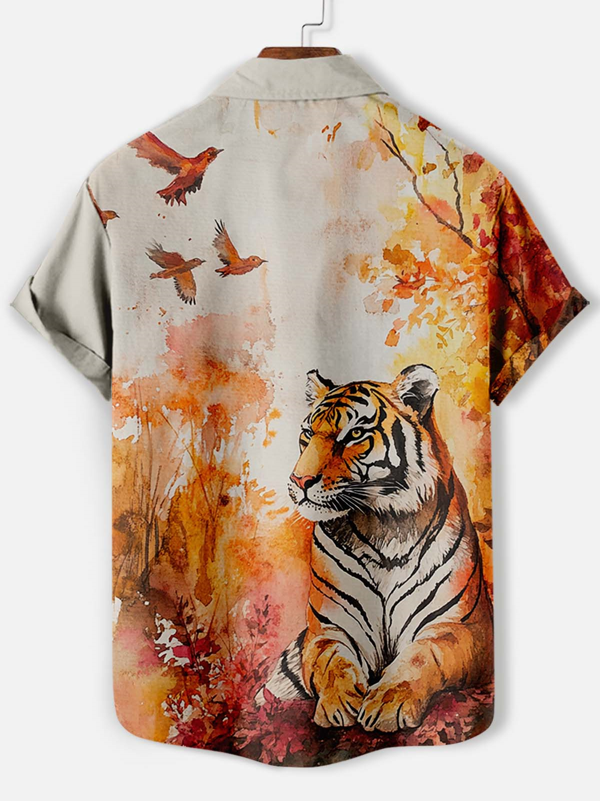 Men's Animal Graphic Short Sleeve Shirt