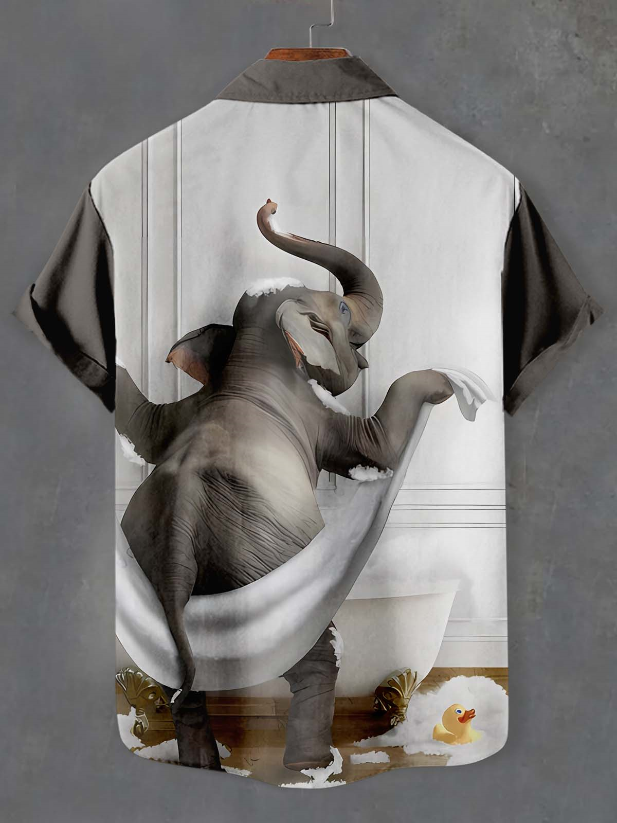 Men's Fun Animal Graphic Short Sleeve Shirt