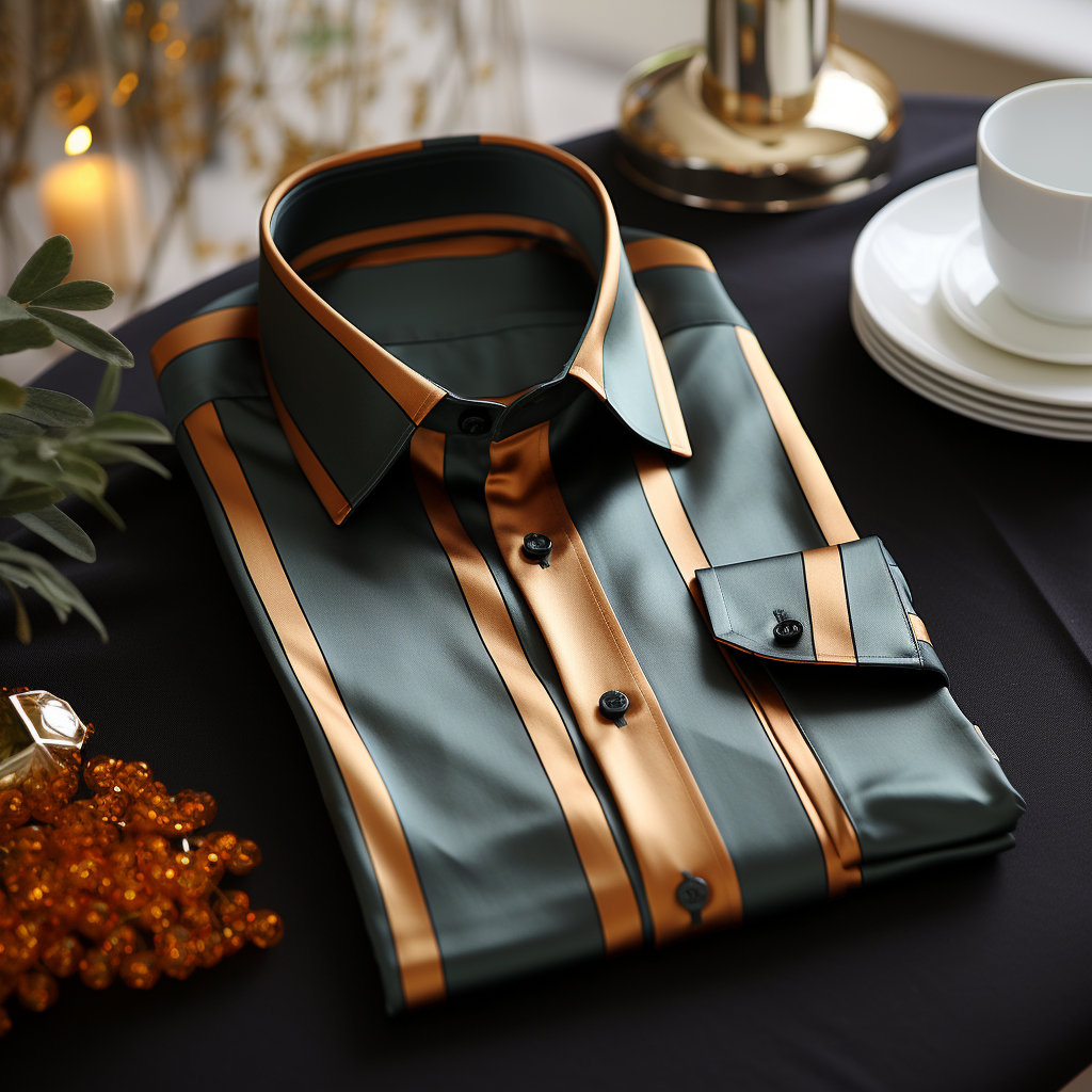 Men's Business Casual Button-Down Shirt