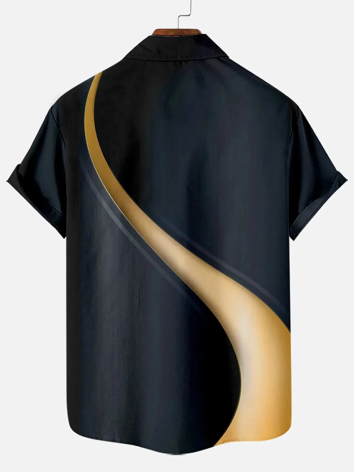 Men's Easter Cross Print Casual Short Sleeve Shirt