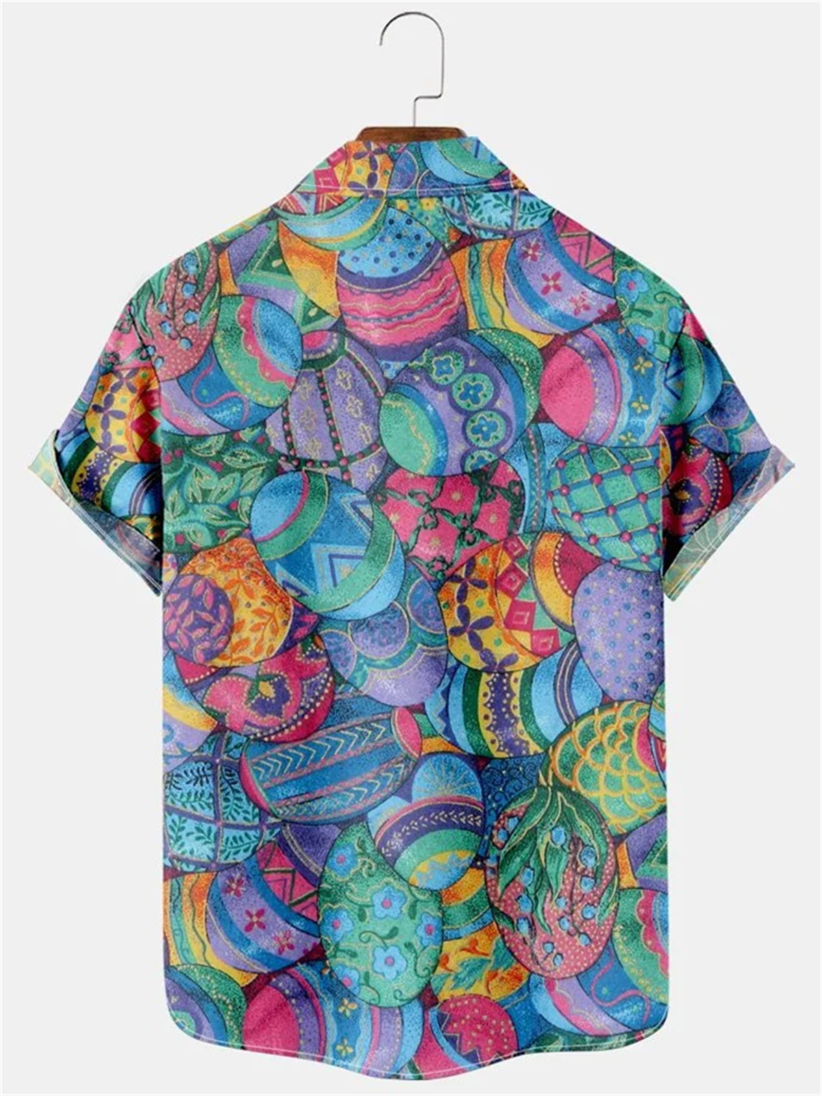 Men's Easter egg printed holiday shirt