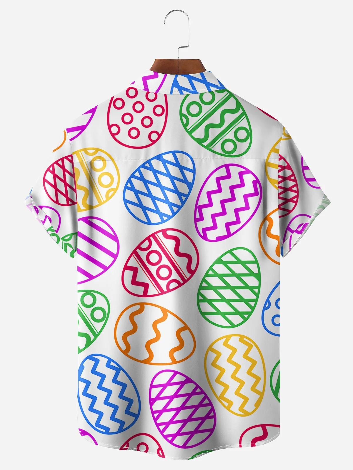 Men's Easter Fun Dinosaur Print Holiday Shirt