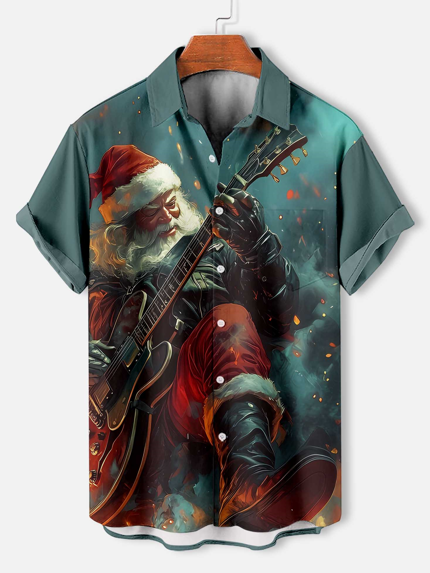 Men's Christmas Graphic Short Sleeve Shirt