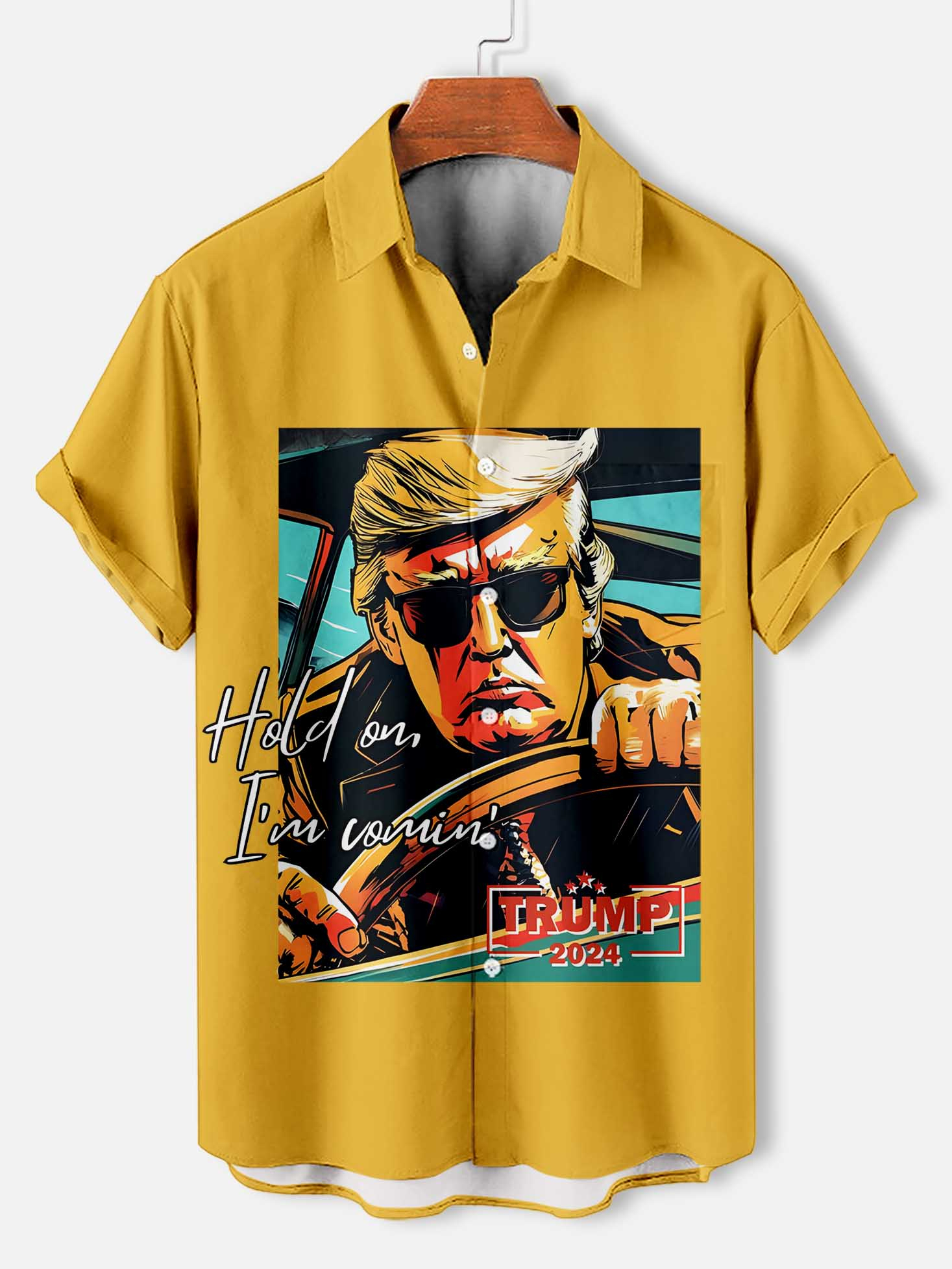 Men's Fun Cartoon Graphic Short Sleeve Shirt