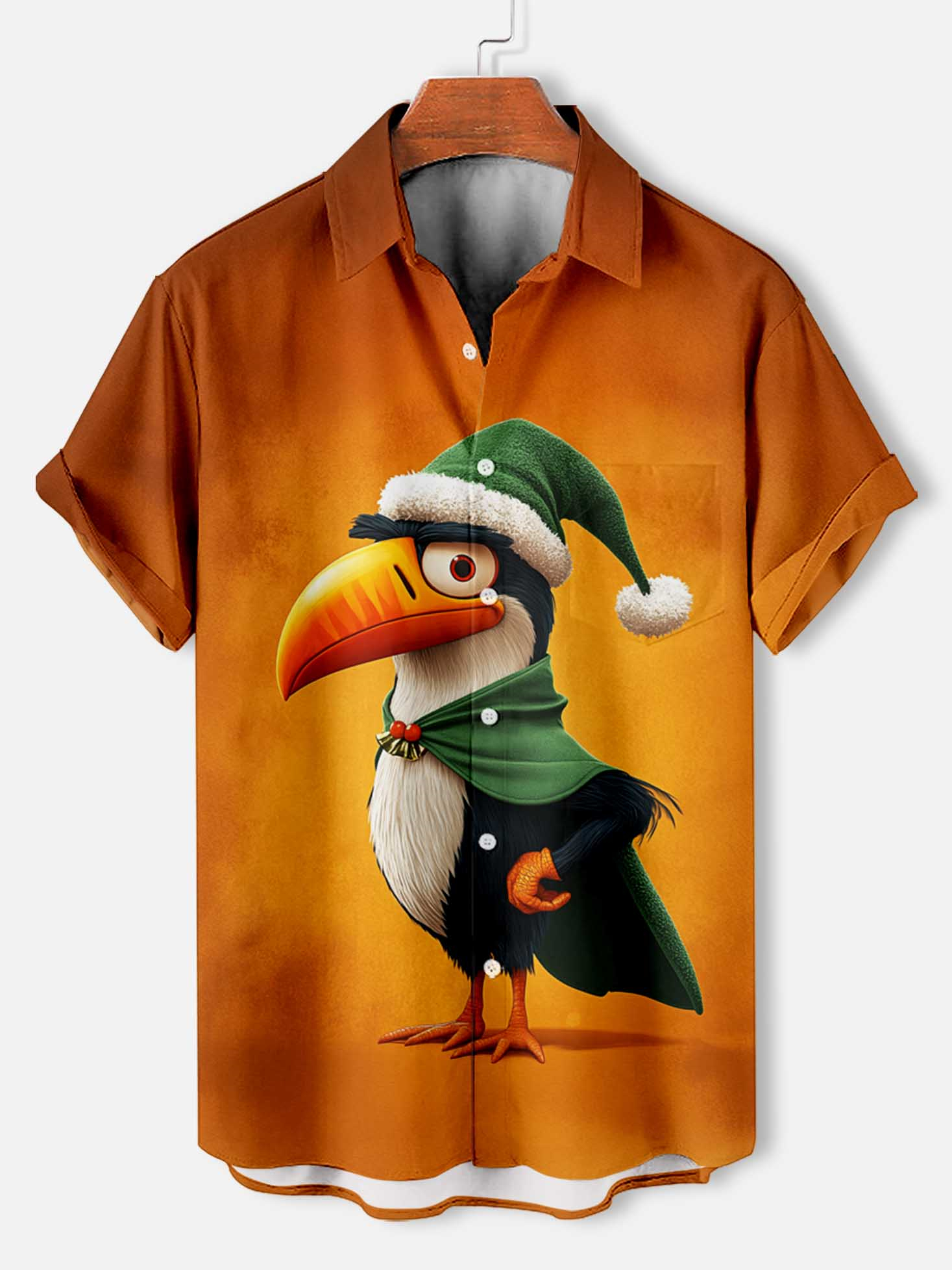 Men's Fun Animal Graphic Short Sleeve Shirt