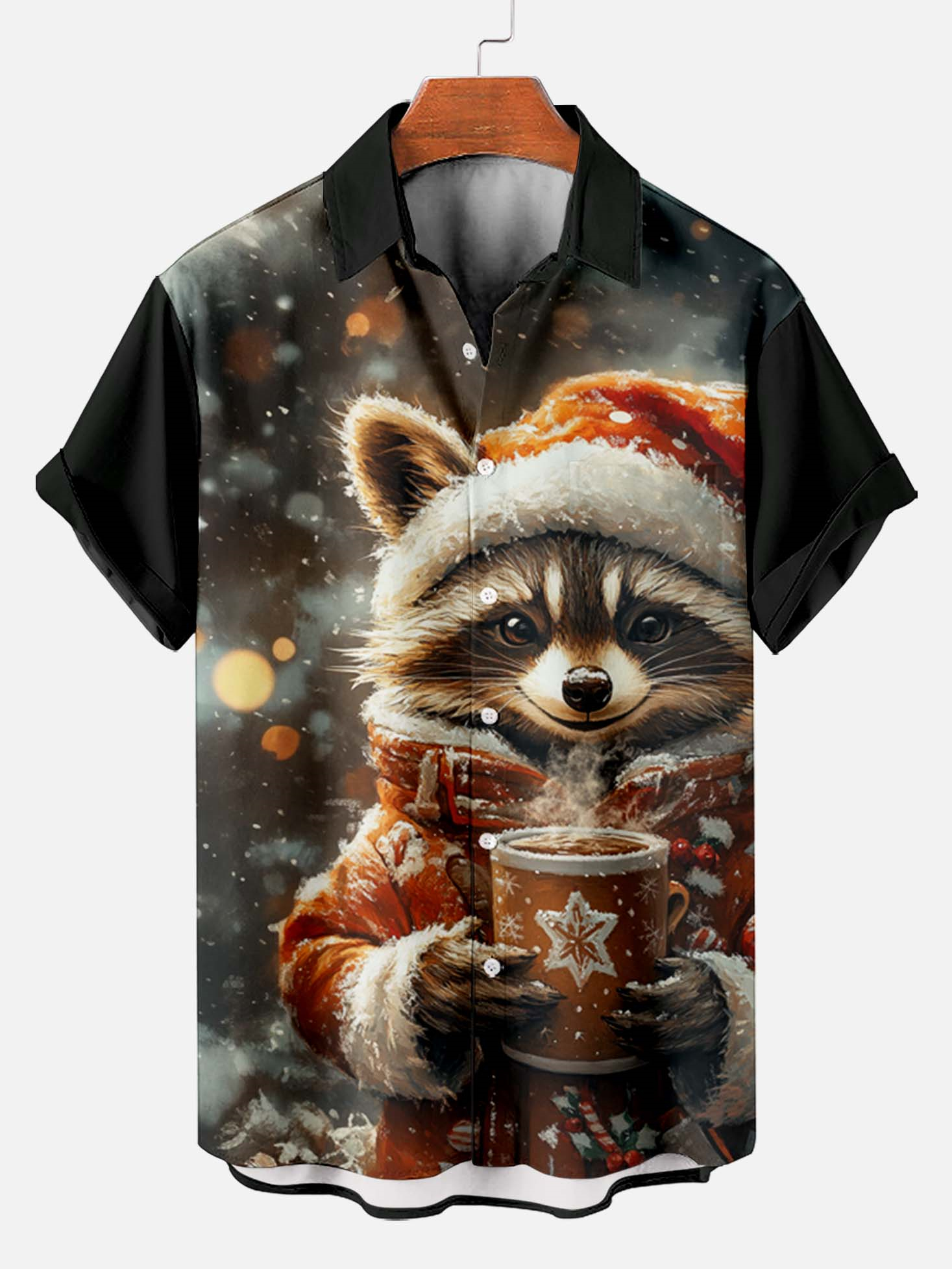 Men's Fun Cartoon Graphic Short Sleeve Shirt